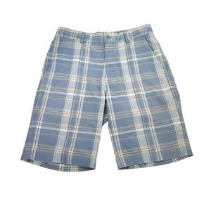 Nike Golf Dri-Fit Blue Plaid Shorts- Mens Size 32